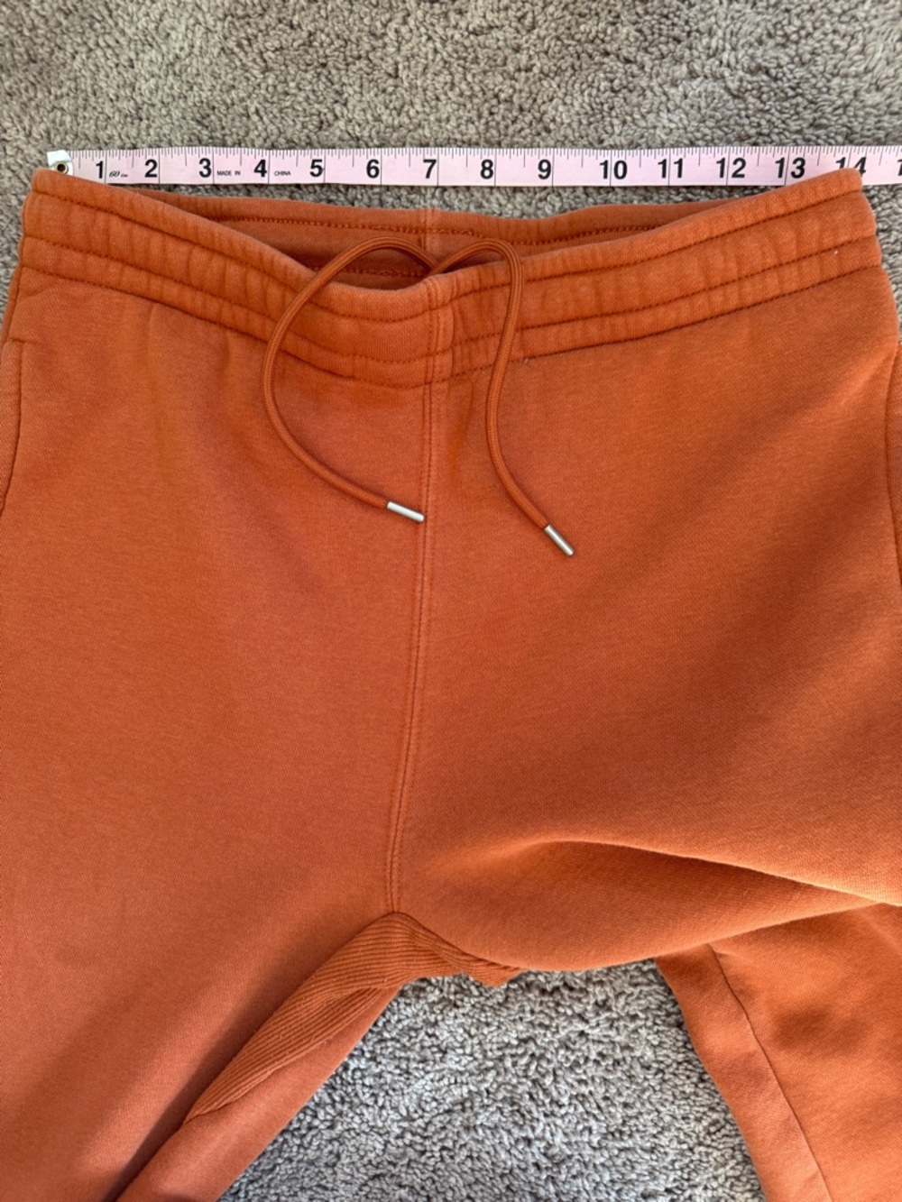 Men's Rust Drawstring Sweat Joggers - Picture 5 of 11